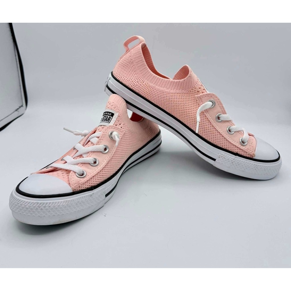Converse Chuck Taylor All Star Shoreline Knit Peach Pink Slip On Shoes A10925F 8 - Picture 5 of 8